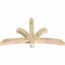 Ekena Millwork Davenport Rough Sawn Timber Gable Bracket, Douglas Fir, 60"W x 35"H x 4"D x 4"F, 14/12 Pitch GBW060X35X0404DAV00RDF - alternate 3